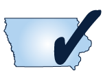 Ready Iowa logo - state only