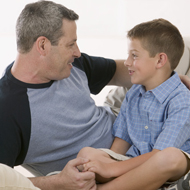 Photo of a dad with his son