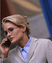 Photo of a woman on cell phone